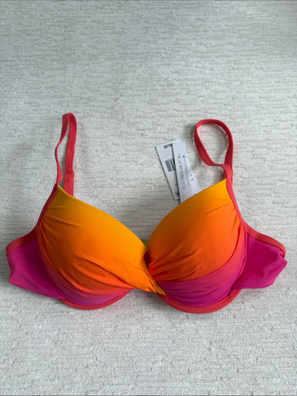 Bleu Rod Beattie Beat The Heat Ombre Push-Up Bra - Rosa NWT